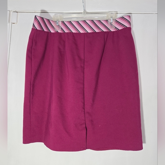 Investments Purple/pink Skirt Elastic Waistband Sz 16w - Picture 4 of 6